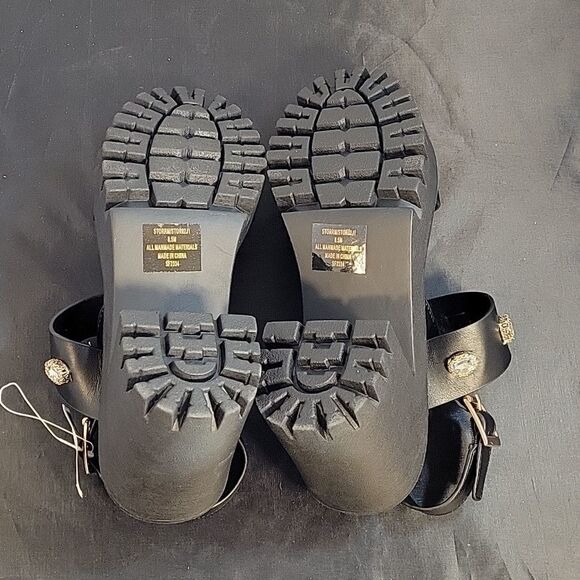 BRAND NEW MADDEN GIRL CRYSTAL LEATHER PLASFORM HEEL SANDAL G1 - Picture 11 of 13